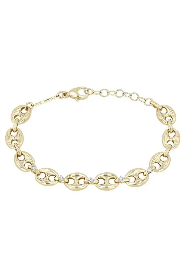 Zoë Chicco Diamond Mariner Link Bracelet