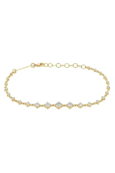 Zoë Chicco Diamond Linked Graduated Tennis Bracelet | Thumbnail 1 Zoë Chicco Diamond Linked Graduated Tennis Bracelet | Thumbnail 1