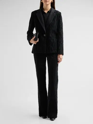 Ramy Brook Women's Valentina Textured High-Rise Jeans | Thumbnail 2