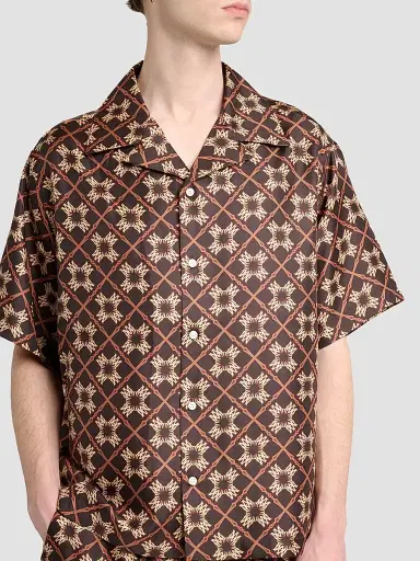 AMIRI Men's Geometric Silk Camp Shirt | Thumbnail 5 AMIRI Men's Geometric Silk Camp Shirt | Thumbnail 5