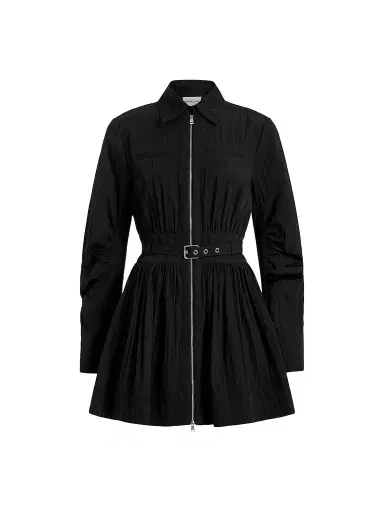 DEREK LAM 10 CROSBY Women's Ethan Crinkle Cotton-Nylon Mini Dress | Thumbnail 1 DEREK LAM 10 CROSBY Women's Ethan Crinkle Cotton-Nylon Mini Dress | Thumbnail 1