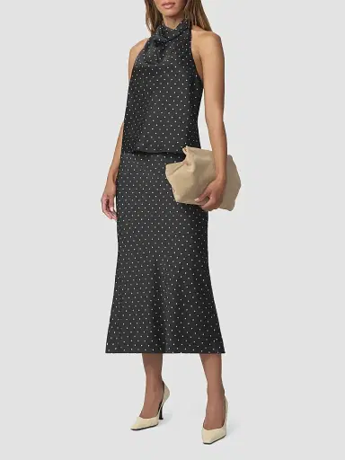 Joe's Jeans Women's Ines Polka Dot A-Line Midi Skirt | Thumbnail 2