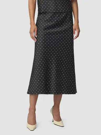 Joe's Jeans Women's Ines Polka Dot A-Line Midi Skirt | Thumbnail 4