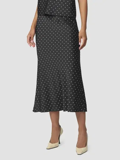 Joe's Jeans Women's Ines Polka Dot A-Line Midi Skirt | Thumbnail 5