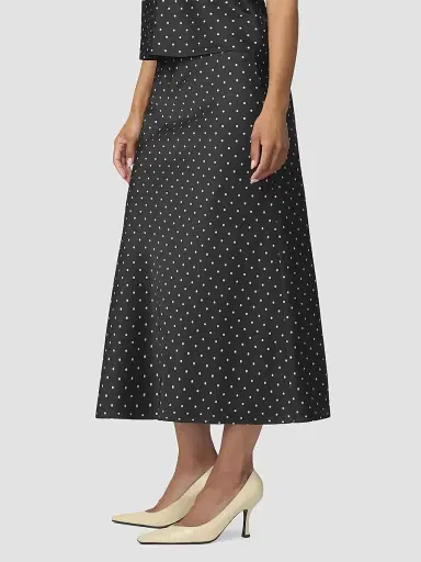 Joe's Jeans Women's Ines Polka Dot A-Line Midi Skirt | Thumbnail 6
