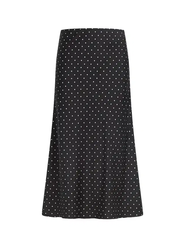 Joe's Jeans Women's Ines Polka Dot A-Line Midi Skirt