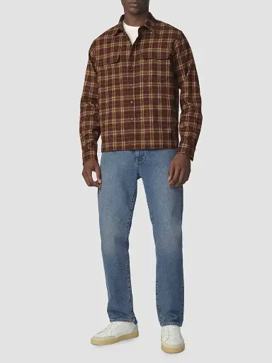 Joe's Jeans Men's Plaid Double Flap Pocket Shirt | Thumbnail 2 Joe's Jeans Men's Plaid Double Flap Pocket Shirt | Thumbnail 2
