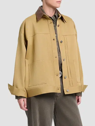 TWP Women's Barn Contrast-Collar Cotton Jacket | Thumbnail 7