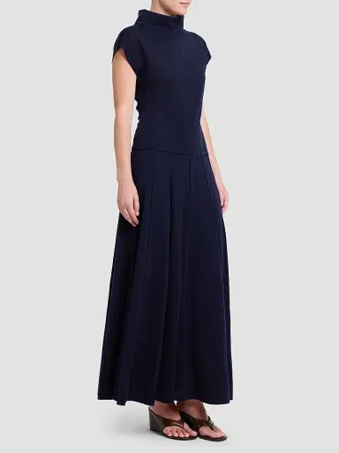 TWP Women's Merino Wool A-Line Maxi Skirt | Thumbnail 2 TWP Women's Merino Wool A-Line Maxi Skirt | Thumbnail 2