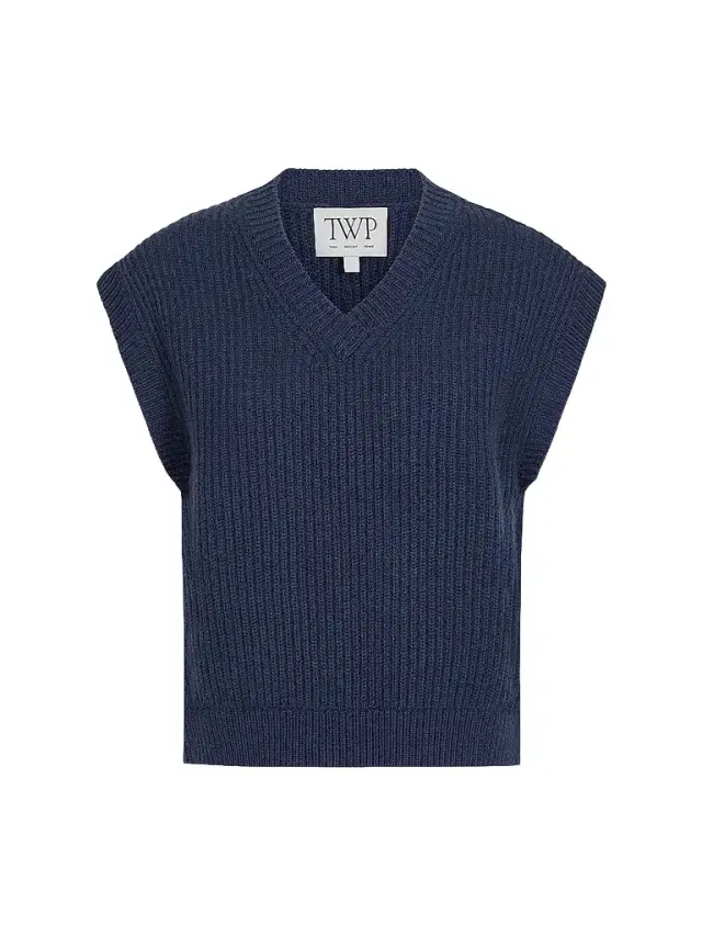 TWP Women's Trying My Vest Cashmere Sweater Vest