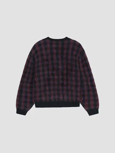 Frame Women's Brushed Houndstooth Wool-Cashmere Cardigan | Thumbnail 7