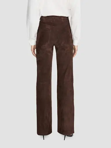 Frame Women's Suede Slim Wide-Leg Pants | Thumbnail 3