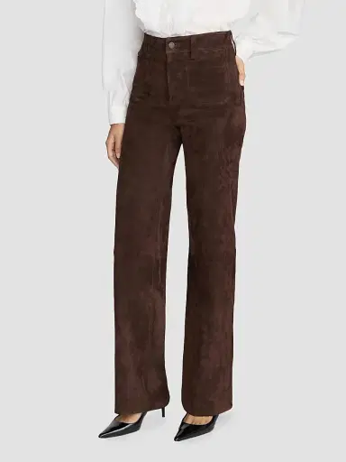 Frame Women's Suede Slim Wide-Leg Pants | Thumbnail 4