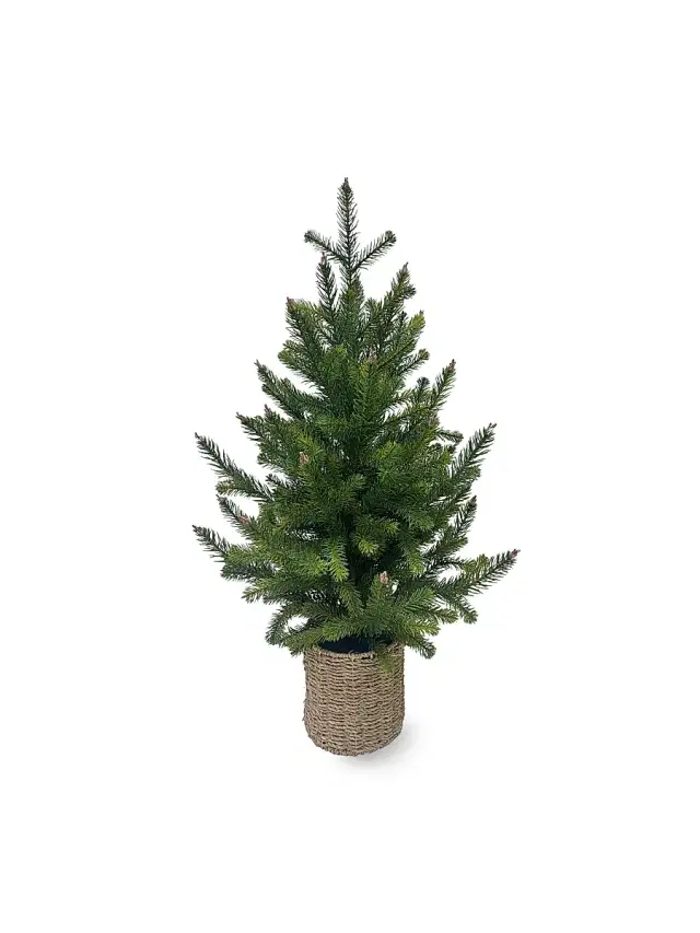 Winward Home Artificial Pine Tree With Basket