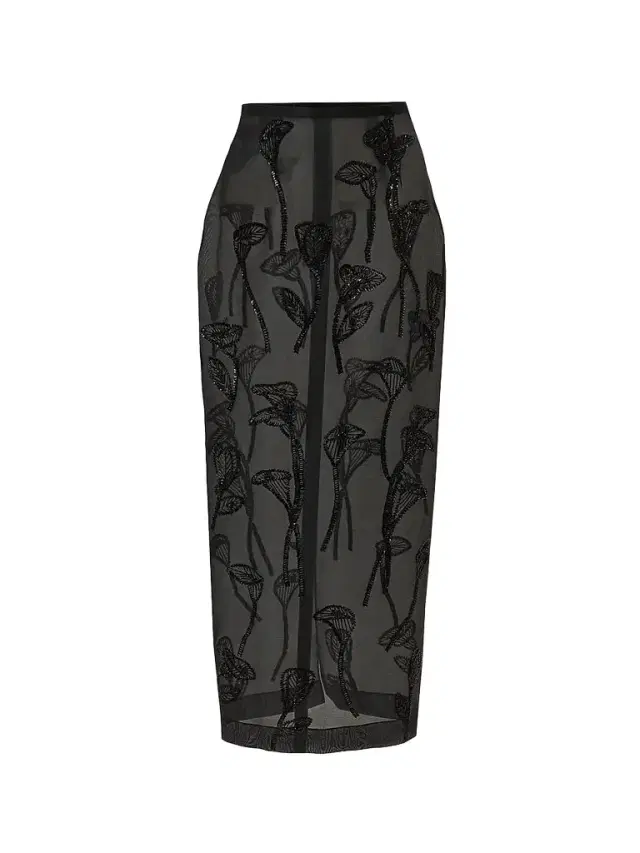 Carolina Herrera Women's Embellished Floral Silk Chiffon Pencil Skirt
