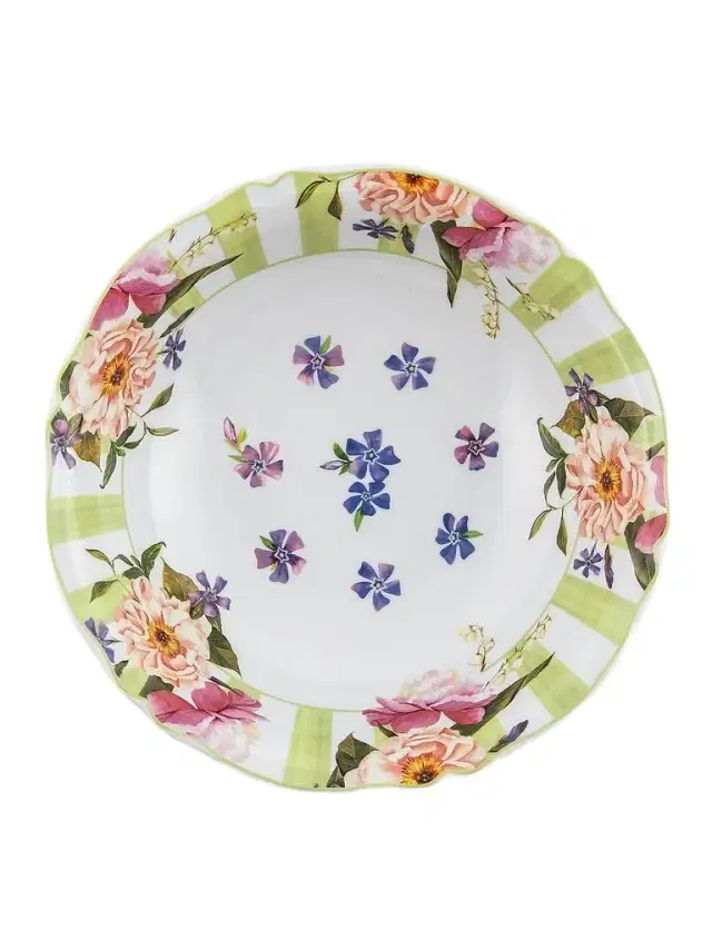 MacKenzie-Childs Wildflowers Serving Bowl