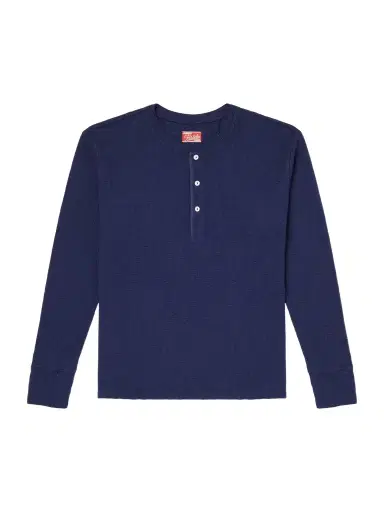 Fortela Amish Waffle-Knit Cotton-Jersey Henley T-Shirt - Men | Thumbnail 1
