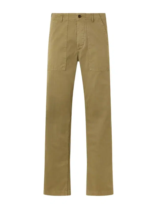 Fortela Newfatigue Straight-Leg Cotton-Herringbone Trousers - Men