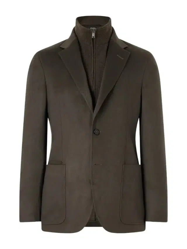 Zegna Oasi Cashmere Zip-Up Blazer - Men