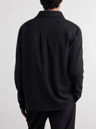 MR P. Pinstriped Cotton-Blend Jersey Shirt - Men | Thumbnail 4 MR P. Pinstriped Cotton-Blend Jersey Shirt - Men | Thumbnail 4