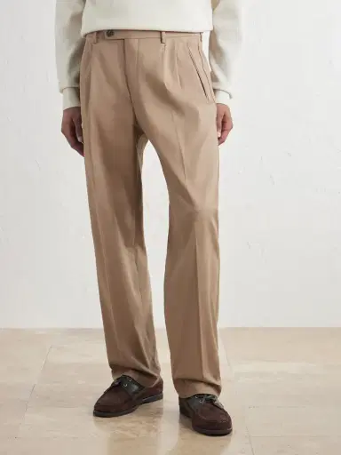 NN07 Robin 10076 Straight-Leg Organic Stretch-Cotton Dobby Trousers - Men | Thumbnail 3