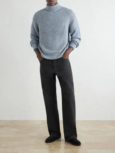 Inis Meáin Boatbuilder Ribbed Cashmere Sweater - Men | Thumbnail 2