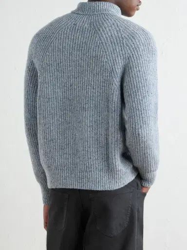 Inis Meáin Boatbuilder Ribbed Cashmere Sweater - Men | Thumbnail 4