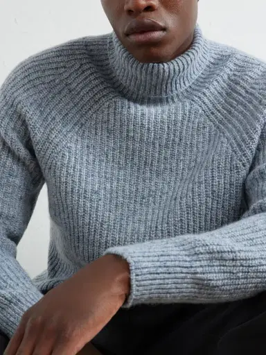 Inis Meáin Boatbuilder Ribbed Cashmere Sweater - Men | Thumbnail 5