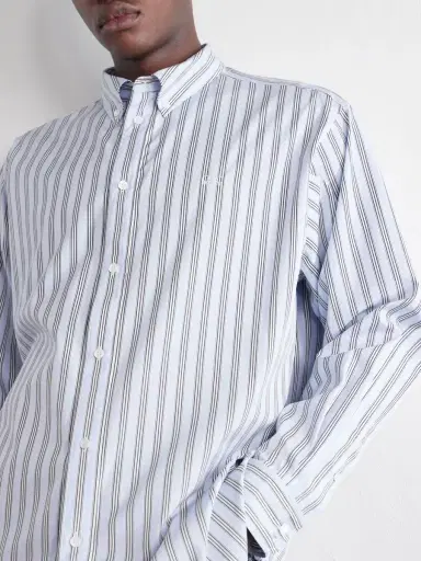 Loewe Striped Cotton-Poplin Shirt - Men | Thumbnail 6 Loewe Striped Cotton-Poplin Shirt - Men | Thumbnail 6