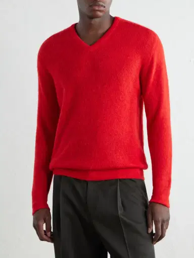 Auralee Alpaca-Blend Sweater - Men | Thumbnail 3 Auralee Alpaca-Blend Sweater - Men | Thumbnail 3