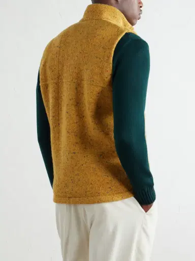 Inis Meáin Lifeline Wool and Cashmere-Blend Gilet - Men | Thumbnail 4