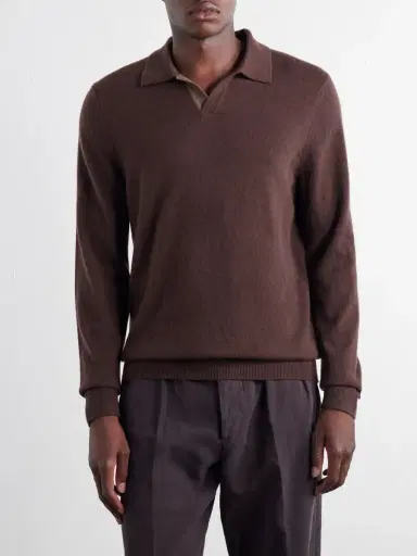 MR P. Cashmere Polo Sweater - Men | Thumbnail 3