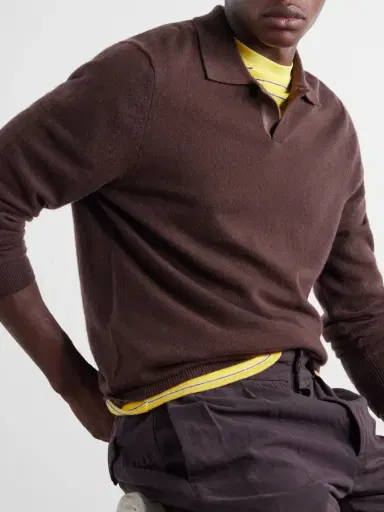 MR P. Cashmere Polo Sweater - Men | Thumbnail 5
