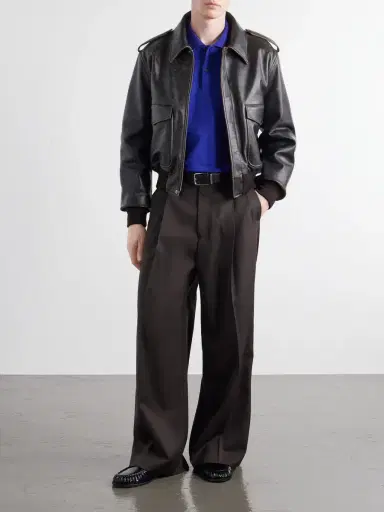 Jil Sander Leather Aviator Jacket - Men | Thumbnail 2 Jil Sander Leather Aviator Jacket - Men | Thumbnail 2