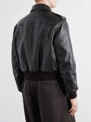 Jil Sander Leather Aviator Jacket - Men | Thumbnail 4 Jil Sander Leather Aviator Jacket - Men | Thumbnail 4