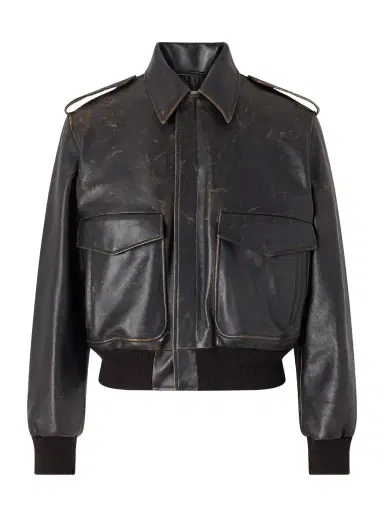 Jil Sander Leather Aviator Jacket - Men | Thumbnail 1 Jil Sander Leather Aviator Jacket - Men | Thumbnail 1