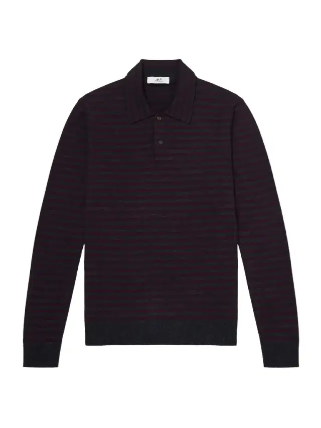 MR P. Striped Merino Wool Polo Shirt - Men