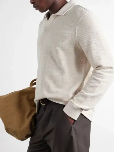 MR P. Cotton Polo Sweater - Men | Thumbnail 5 MR P. Cotton Polo Sweater - Men | Thumbnail 5