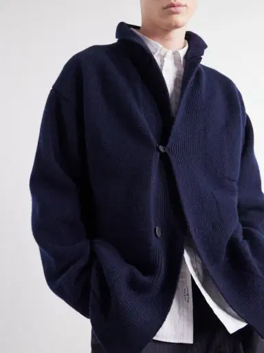Inis Meáin Wool and Cashmere-Blend Cardigan - Men | Thumbnail 5