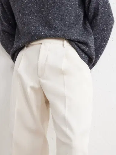 Zegna Straight-Leg Cotton and Wool-Blend Twill Trousers - Men | Thumbnail 5 Zegna Straight-Leg Cotton and Wool-Blend Twill Trousers - Men | Thumbnail 5