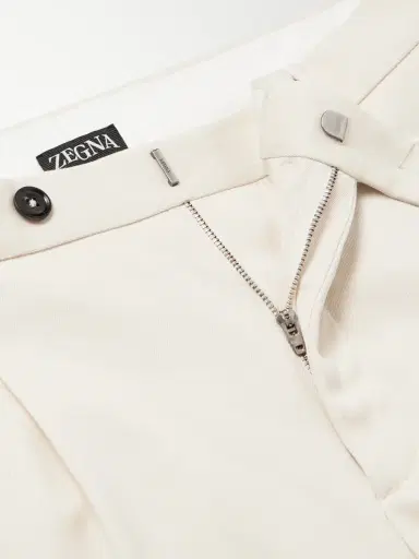 Zegna Straight-Leg Cotton and Wool-Blend Twill Trousers - Men | Thumbnail 6 Zegna Straight-Leg Cotton and Wool-Blend Twill Trousers - Men | Thumbnail 6