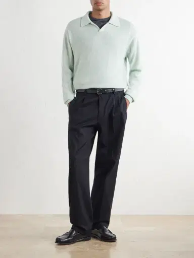 NN07 Robin 10076 Straight-Leg Organic Stretch-Cotton Dobby Trousers - Men | Thumbnail 2