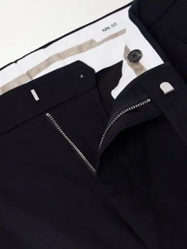 NN07 Robin 10076 Straight-Leg Organic Stretch-Cotton Dobby Trousers - Men | Thumbnail 6