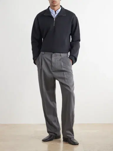 Valentino Garavani Cotton-Blend Jersey Half-Zip Sweatshirt - Men | Thumbnail 2 Valentino Garavani Cotton-Blend Jersey Half-Zip Sweatshirt - Men | Thumbnail 2