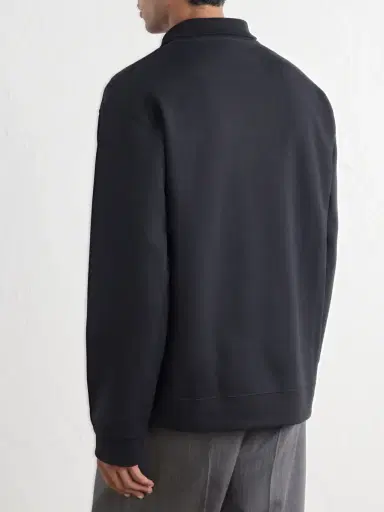 Valentino Garavani Cotton-Blend Jersey Half-Zip Sweatshirt - Men | Thumbnail 4 Valentino Garavani Cotton-Blend Jersey Half-Zip Sweatshirt - Men | Thumbnail 4