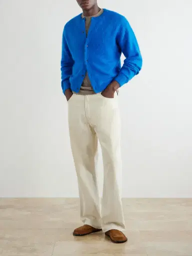 Auralee Garment-Dyed Alpaca Cardigan - Men | Thumbnail 2 Auralee Garment-Dyed Alpaca Cardigan - Men | Thumbnail 2