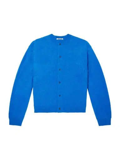Auralee Garment-Dyed Alpaca Cardigan - Men | Thumbnail 1 Auralee Garment-Dyed Alpaca Cardigan - Men | Thumbnail 1