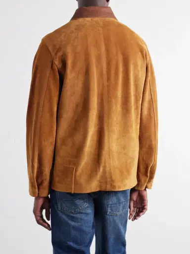 Fortela Montana Leather-Trimmed Suede Jacket - Men | Thumbnail 4
