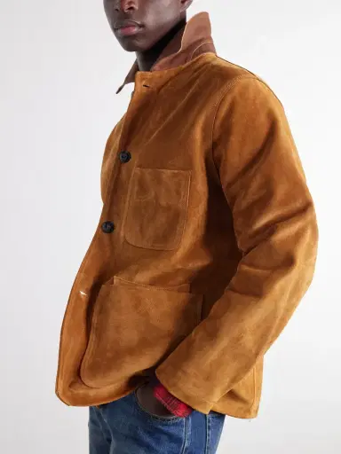 Fortela Montana Leather-Trimmed Suede Jacket - Men | Thumbnail 5