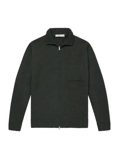 Inis Meáin Wool and Linen-Blend Zip-Up Cardigan - Men | Thumbnail 1